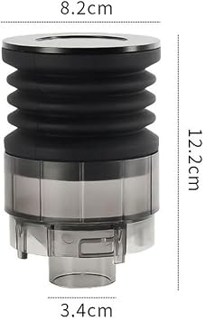 Silicone Coffee Grinder Bellow Funnel,with Aluminium Lid,for Cleaning and Collecting Grounds Compatible,for Baratza Sette 270 BG30 Bean Grinder Black Easy Pump Residue-Removal