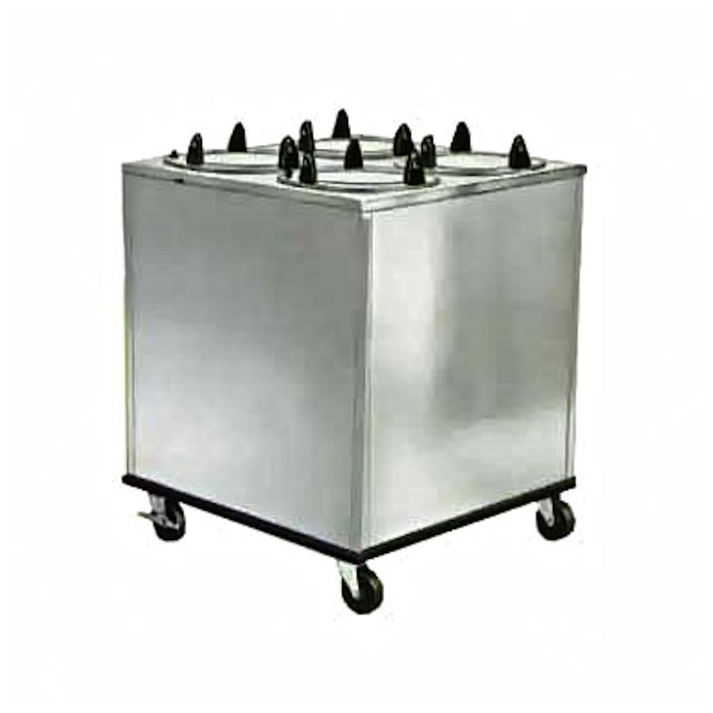 Lakeside 5408 Non-Heated Cabinet Style Mobile Dish Dispenser, Four Tubes & 8-1/8