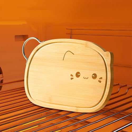Planche à découper en bois de cuisine polyvalente avec poignée