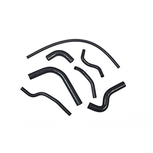 CoolingSky Silicone Radiator Heater Hose Kit for 1986-1995 Suzuki Samurai (Black)