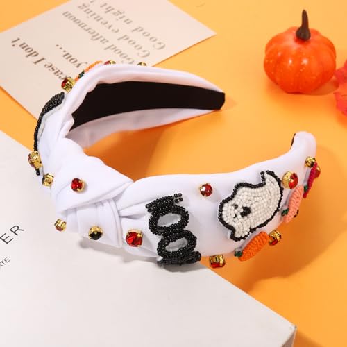 Halloween Headband for Women, Rhinestone Beaded - image 2