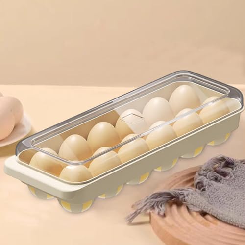 Porta huevos apilable de 12 ranuras con tapa protectora rígida 8