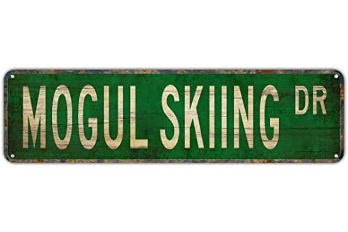 Street Sign Mogul Skiing Mogul Skiing Sign Mogul Skiing Fan