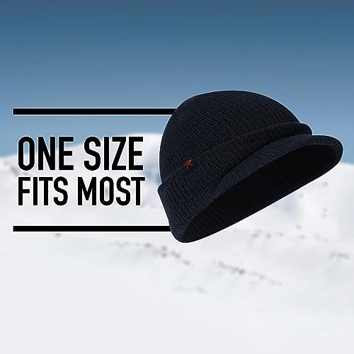 Rothco Wool Watch Cap with Brim – Wool Beanie Hat with Visor – Great for Winter Activities