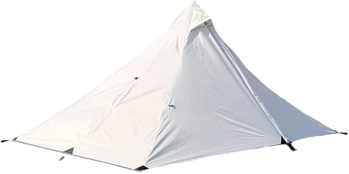 Ultralight Pyramid Tent for 1 Person Camping No Pole Needed Trekking Pole Setup 210T TearResistant Waterproof Shelter for Hiking Backpacking
