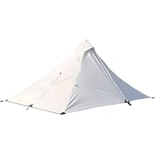 Ultralight Pyramid Tent for 1 Person Camping No Pole Needed Trekking Pole Setup 210T TearResistant Waterproof Shelter for Hiking Backpacking