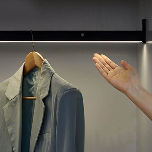 Tringle lumineuse LED en métal avec capteur infrarouge pour armoire - 40 - 130 cm - 800 mm