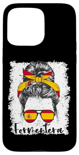 Messy Bun Lady Formentera Ibiza �X�y�C�� �X�}�z�P�[�X iPhone 15 Pro Max �p