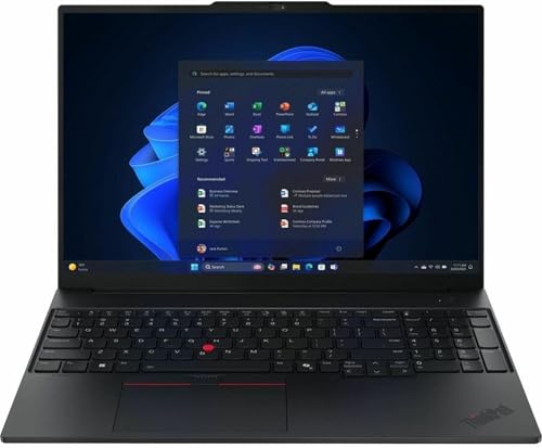 Image of Lenovo ThinkPad E16 Gen 3 21SR0081US 16 inch Touchscreen Notebook - WUXGA - 60 Hz - Intel Core Ultra 7 255H - 32 GB - 1 TB SSD - English Keyboard - Black - Intel Chip - 1920 x 1200 - Windows 11 Pro - Arc