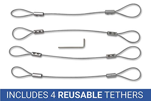 Abrazadera de cable CableTethers que evita la pérdida de adaptadores Mac y VGA 2