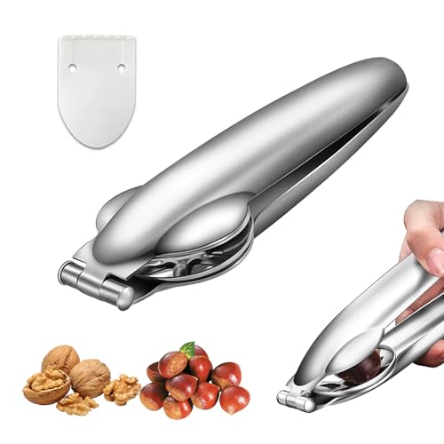 langyoujia Alicates de castañas, Abridor de latas de castañas de Acero Inoxidable, Cortador de castañas, Cortador de castañas de Acero Inoxidable, Herramientas de Cocina Cascanueces