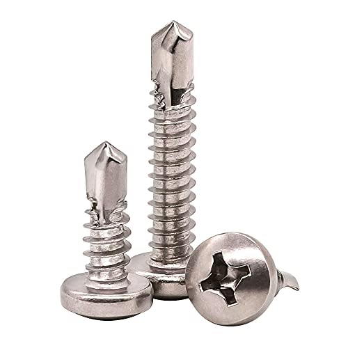Vis autotaraudeuses tête bombée cruciforme en inox 410 pour tôle et bois