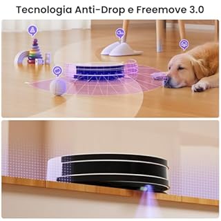 OKP K5 Aspirapolvere Robot, 2500 Pa, Autonomia 120 Minuti, Ultra Sottile 7,5 cm, 4 Modalità di Aspirazione, Anti-groviglio, Ideale per Peli di Animali e Pavimenti Duri, WiFi/Alexa/App, Bianco