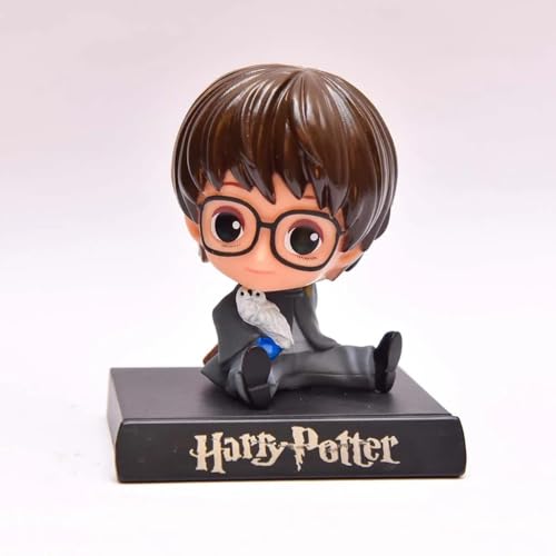 Image of Super Hero Action Figure Limited Edition Bobblehead with Mobile Holder for Car Dashboard, Office Desk & Study Table (Harry Potter)