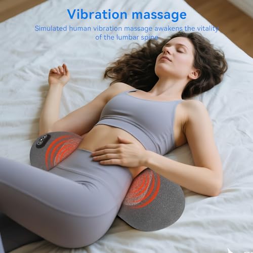 Sanivor 3 in 1 Lower Back Massager - Electric Lumbar with Heat, Vibration Massager, Airbag Traction,Lumbar Support Pillow for Lower Back Pain Relief,Deep Tissue Relaxation FSA Eligible/HSA Eligible - Thumbnail 4