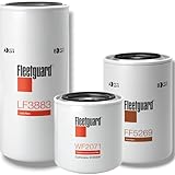 Fleetguard Filter Service Kit Compatible with International DT466E Engines – Includes LF3883 Oil