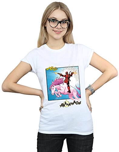 Marvel Women's Deadpool Hey You T-Shirt White XX-Large