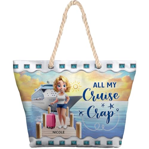 Personalized Beach Bag - Stylish Custom Tote for Summer Travel & Relaxing Beach Moments