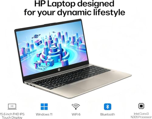 Image of HP Pavilion 15.6 Inch FHD IPS Touchscreen Anti-Glare Laptop, Windows 11, 16GB RAM, 512GB SSD, Intel Core Processor Up to 3.8GHz, 11Hours Battery Life, Privacy Camera Shutter, Type-C, Cozy Cashmere