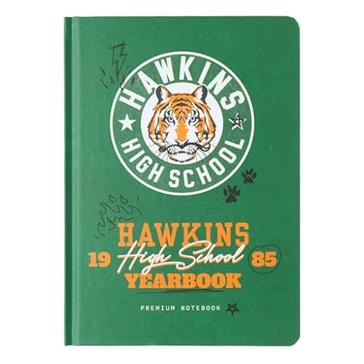 Grupo Erik Cuaderno A5 hojas blancas Stranger Things - Journaling notebook A5 | Bloc de notas A5 - Cuadernos tapa dura con marcapáginas y pegatinas, 192 págs : Merchandising Stranger Things | Ya disponible en tu tienda friki favorita! En mundofriki.es!