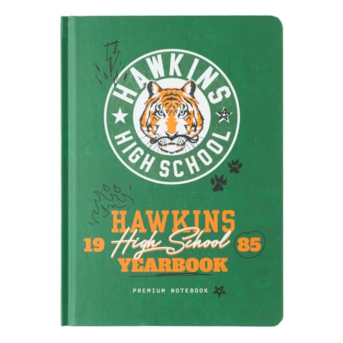 Grupo Erik Cuaderno Stranger Things High School - Cuaderno A5 tapa dura - Cuaderno hojas blancas - Bloc de notas A5 | Cuaderno de notas - Libeta A5 hojas blancas, Stranger Things merchandising
