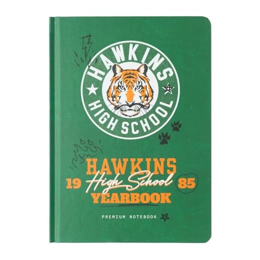 Grupo Erik Cuaderno Stranger Things High School - Cuaderno A5 tapa dura - Cuaderno hojas blancas - Bloc de notas A5 | Cuaderno de notas - Libeta A5 hojas blancas, Stranger Things merchandising