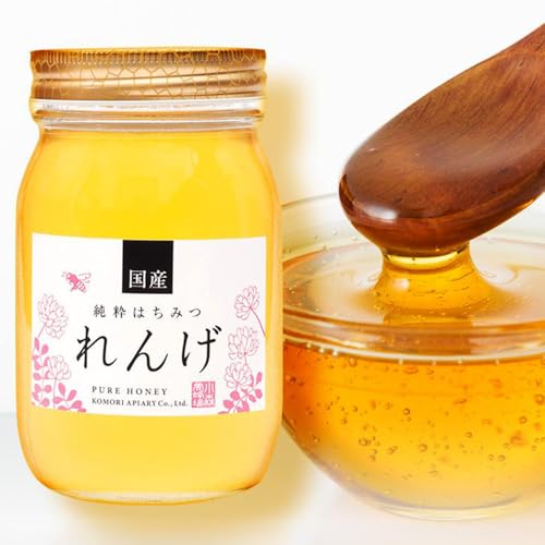[数量 限定][養蜂場からお届け]国産れんげ蜂蜜(600g)