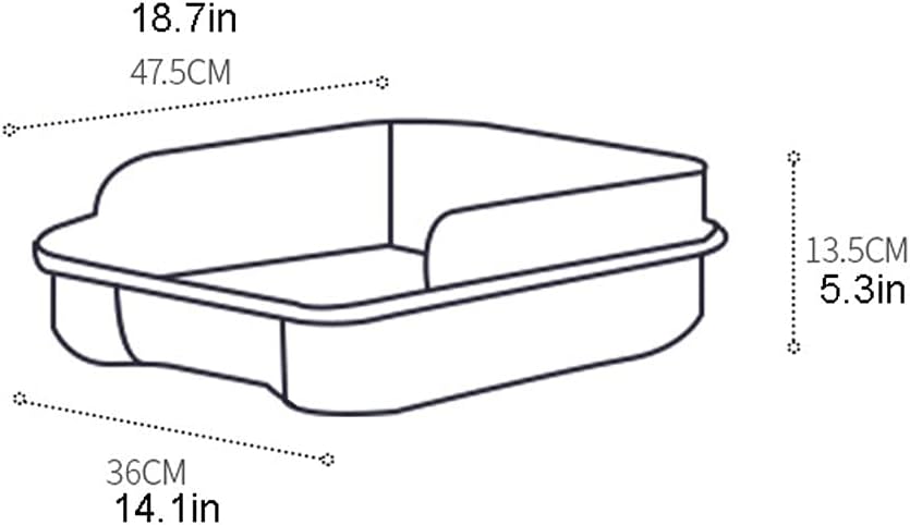 Pet Toilet One-Piece LargeSplash-Proof Semi-Enclosed Cat Toilet Deodorizing Tray Kitten Adult Cat Cage can be Placed and Easy to Clean Dog Pee Pads (E)