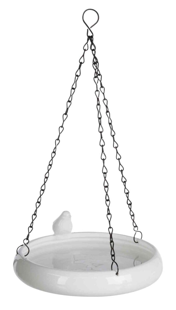 Trixie 55629 Abreuvoir Suspendu en céramique Blanc 500 ML/ø 21 cm