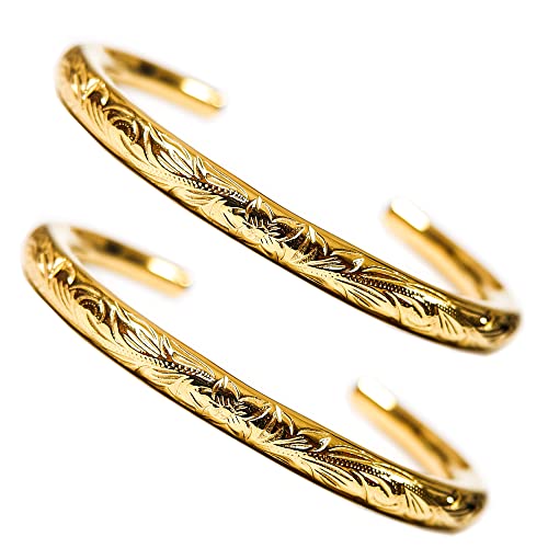 ハワイアンジュエリー　バングル　14K ピンクゴールド ハワイアンジュエリー バングル レディース ピンクゴールド