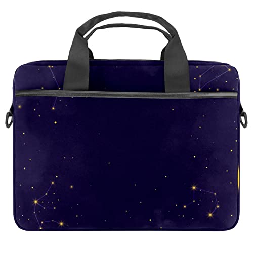 Sac à bandoulière pour ordinateur 13-14.5 pouces motif ciel étoilé multicolore