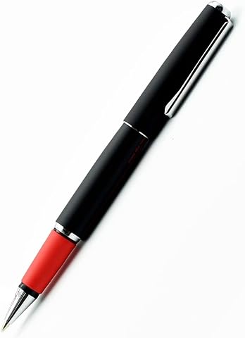 Inoxcrom Noir Serisi Black Red Roller Kalem