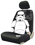 Storm Trooper with Galactic Empire Logo Star Wars Car Truck SUV Low Back Bucket Seat Covers - Pair