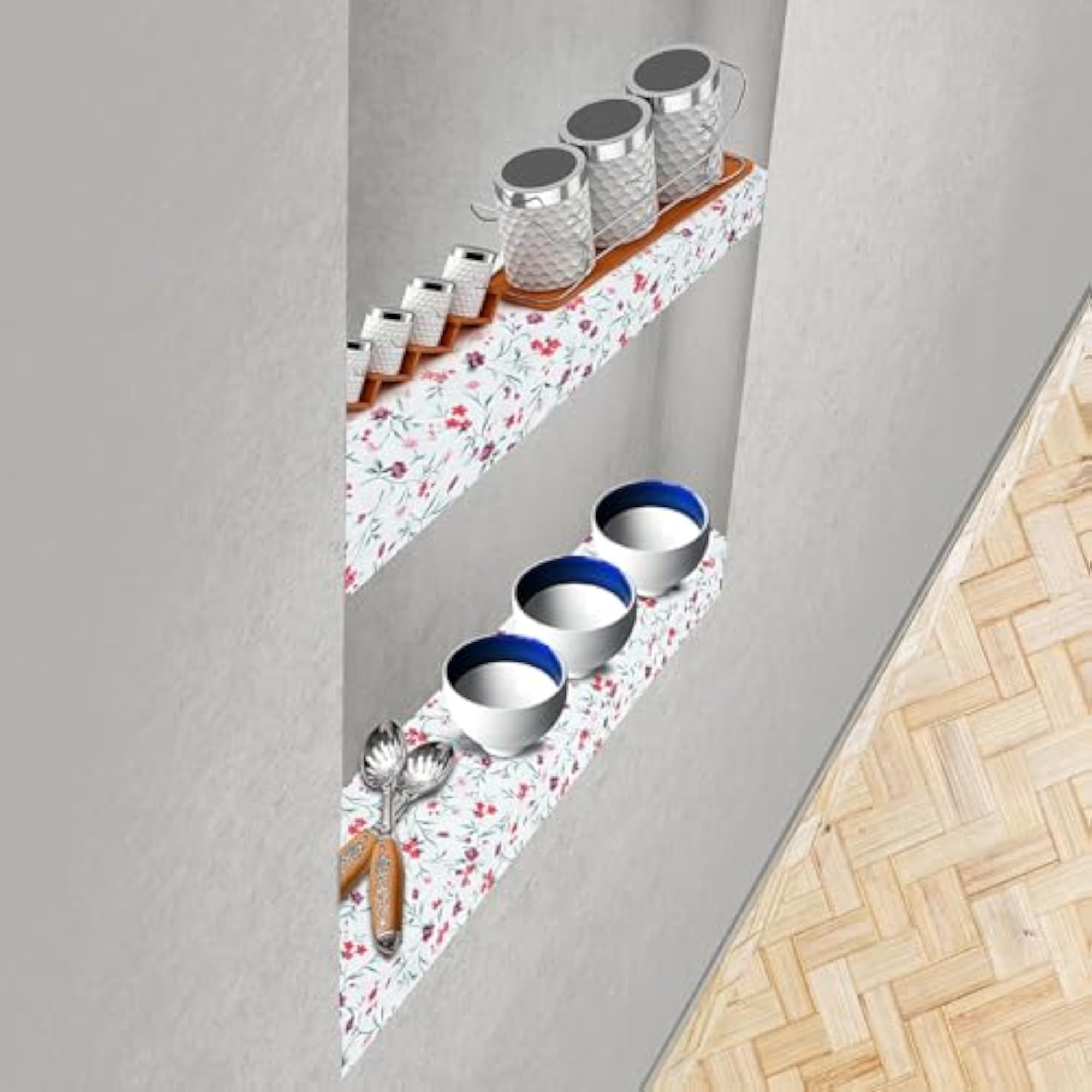 Kitchen Drawer Shelf Roll Mat, Waterproof Liner