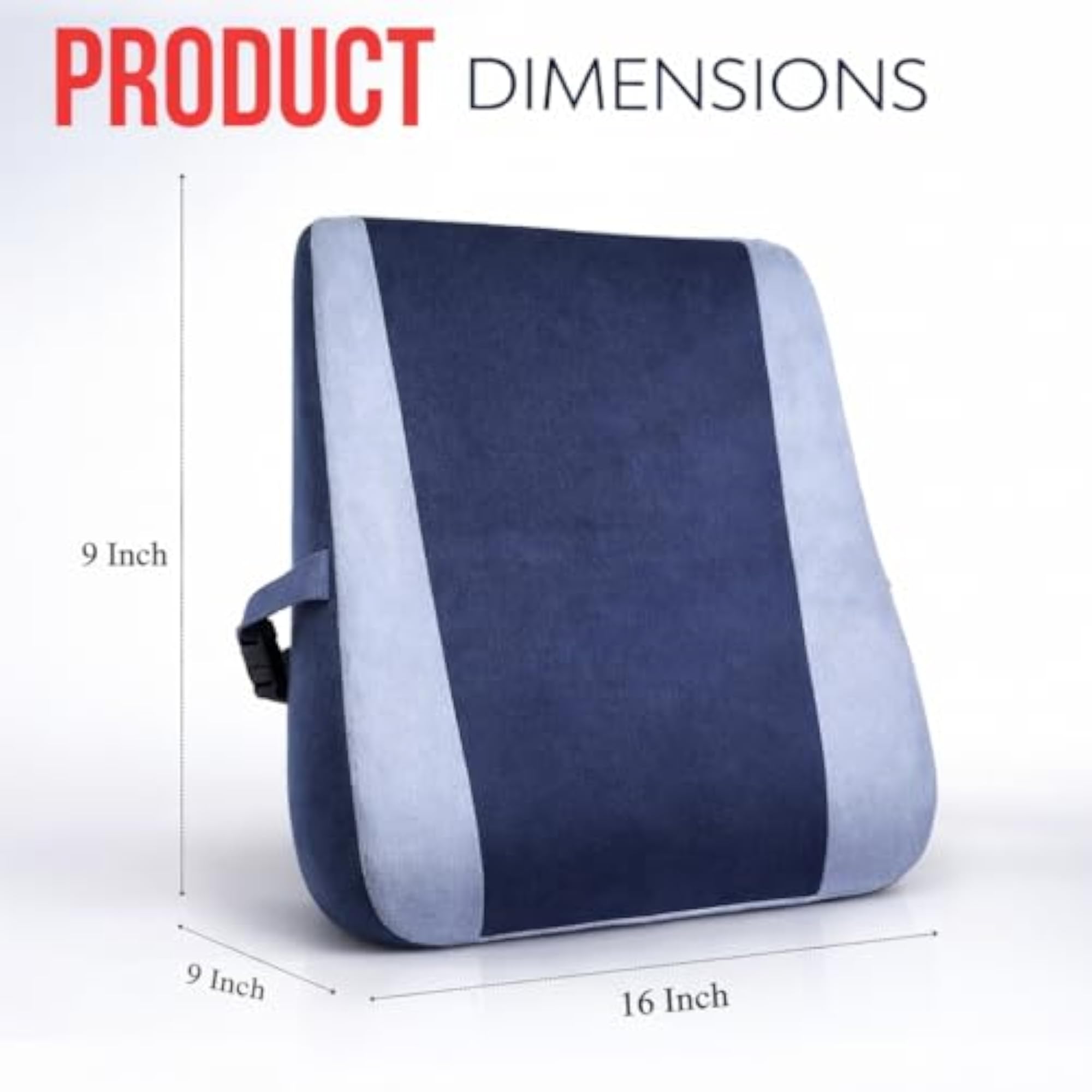 Backrest Support Cushion for Chair & Car, Ergonomic Lumbar Support