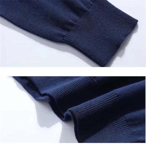 Men's Cotton Sweater - Long Sleeve V-Neck Cardigan Loose Solid Button Fit Knitting Casual Style Clothing3