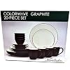 Noritake Colorwave Graphite 20-Piece Dinnerware Set, Service for 4