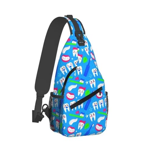 Mochila cruzada personalizada para dentista, odontología, para hombre, casual, para viajes, senderismo, mochila de día