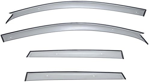 WellVisors Window Visors Wind Deflectors Compatible with Mazda 2004-2009 Mazda 3 Hatchback Premium Series Rain Guards 3-847MZ002