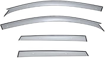 WellVisors Window Visors Compatible with Mazda 2004-2009 Mazda 3 Hatchback | Premium Series Wind Deflector Rain Guards, 3-847MZ002