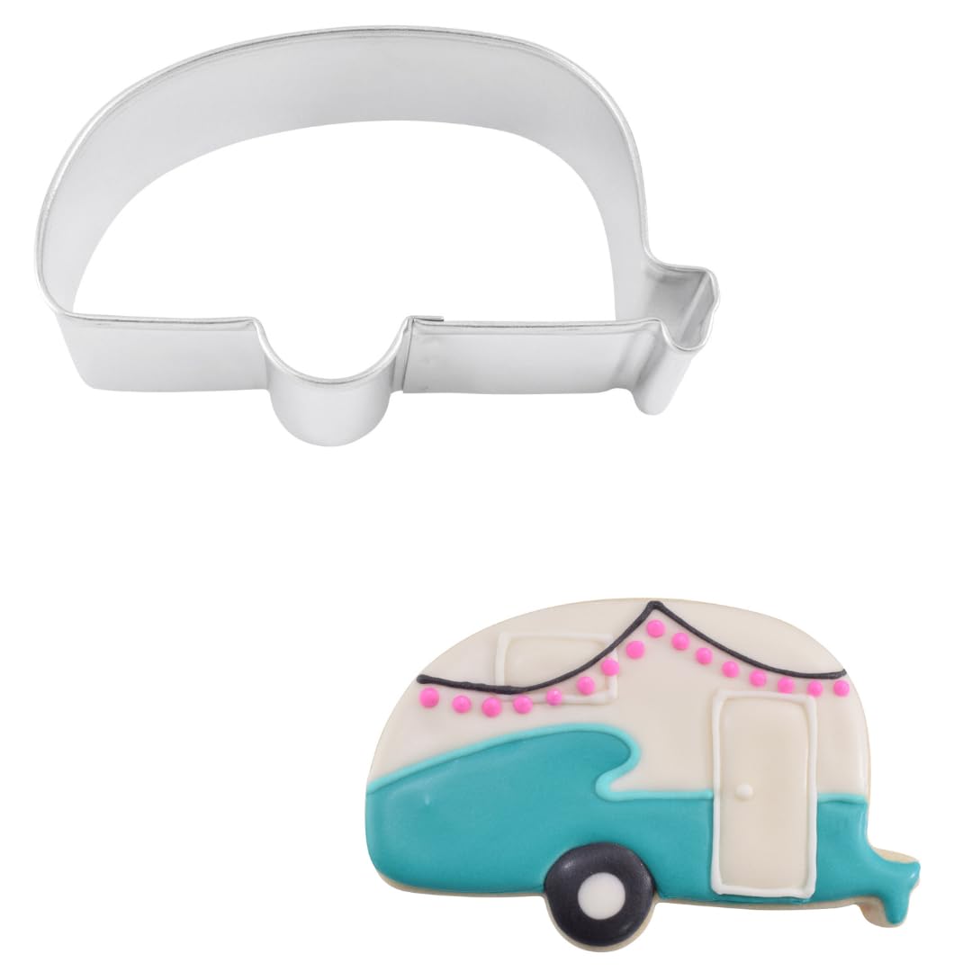R&M Camper - Cortador de galletas de acero inoxidable (9,5 cm)