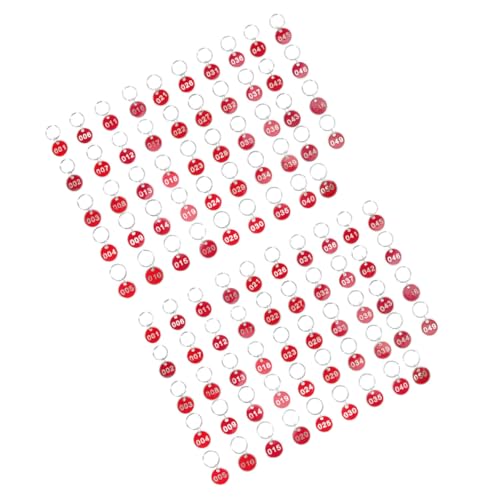Porte-clés en aluminium rouge pour organiser les clés d'hôtel et armoires de bureau