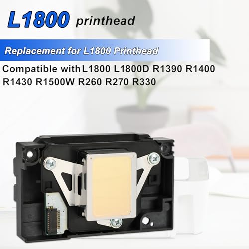 Ademon Upgrade L1800 DTF Printhead Replacement for L1800 L1800D R1390 R1400 R270 R1500W R260 R1430 R330 DTF Printer, Easy to Installation