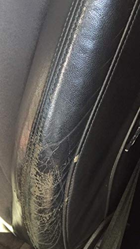 colourcare24 Kit retoque de Interiores De Piel, Desgaste Pintura Asiento sintética recuperación Color Tono Negro Mate Sello Protector, Simple aplicación 80 ML sedili