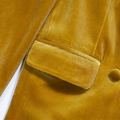 Velvet Womens 2 Pcs Pantsuits Blazer+Pants Peak Lapel Womens Tuxedo Business for Wedding Party Christmas4