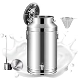 Ampia applicazione: il miglior secchio per la mungitura con coperchio per conservare olio, ghee, latte, vino, ecc. Che sia per uso domestico o commerciale, il nostro secchio per il latte in acciaio inossidabile è la scelta perfetta. Resisterà bene alla tua routine quotidiana di mungitura.
