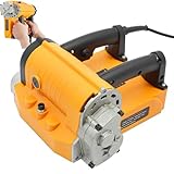 Electric Wall Planing Machine, Power Shovel Wall Machine with Adjustable Depth, Concrete Shovel Shovel Wall Machine with Side Knife and Toolbox, for Wall Renovation, Putty Cement Stripping Tools(Orang