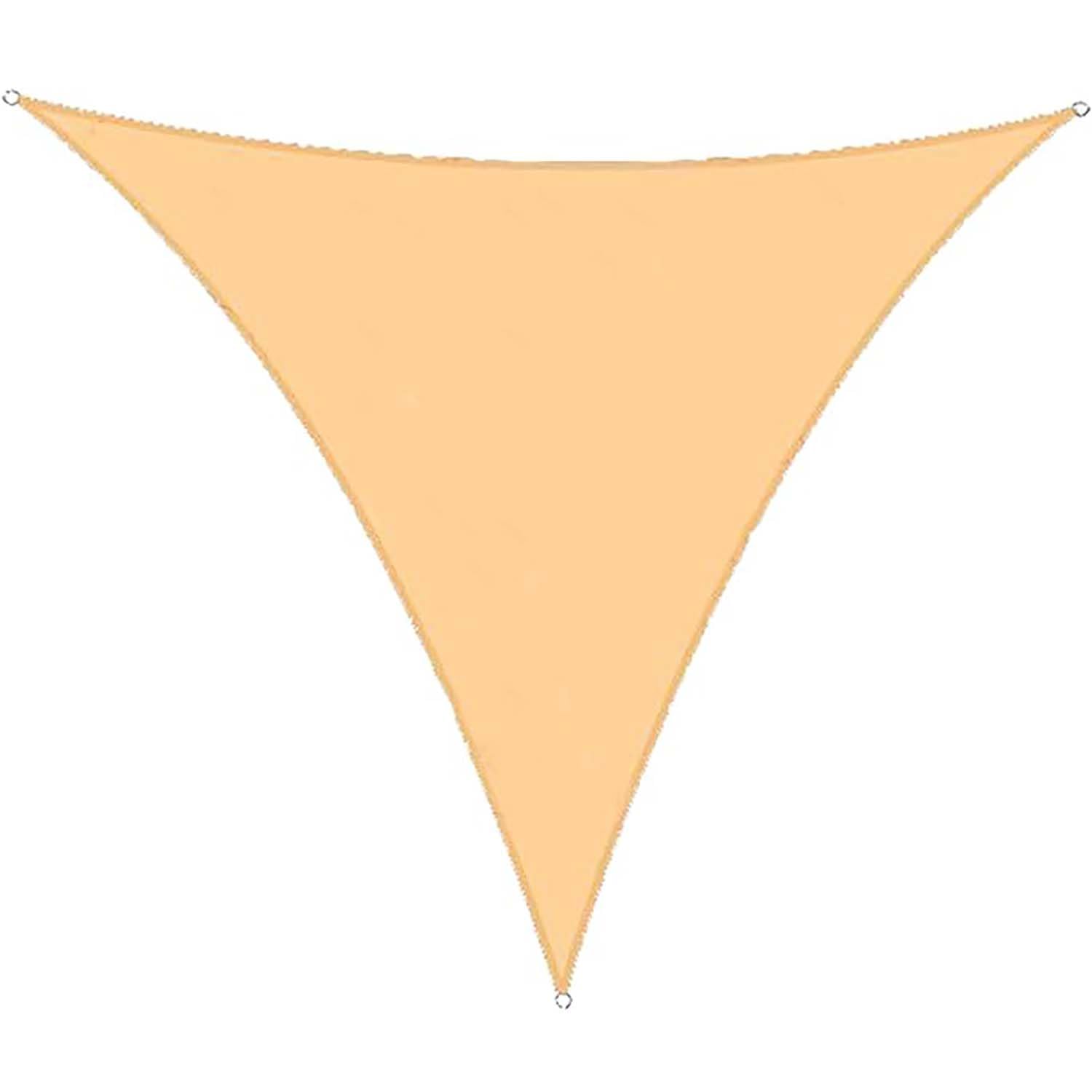 Voile d'ombrage triangulaire imperméable 4x4x4m en tissu Oxford pour terrasse