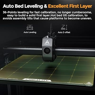 Creality Ender 5 Max 3D Printer, with 700mm/s Max Printing Speed,Auto Leveling 300C High Temp Precise Linear Rail Dual Z Axis Extruder Beefy Frame and Silk 3D Printer Filament