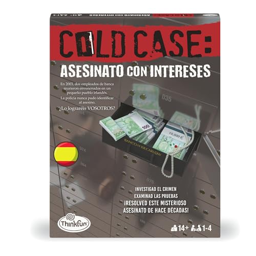 ThinkFun - Scape Room Cold Case 3 | Juegos De Mesa Adulto | Caso Policial para Resolver | Escape Room Juego De Mesa | Resuelve El Crimen | Edición En Español